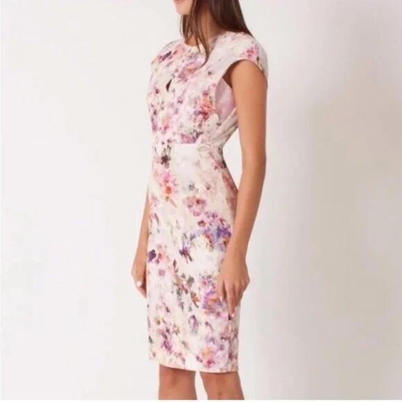 Black Halo Yoomi Watercolor Sheath‎ - Dress Size 2 - NWOT - Picture 4 of 8